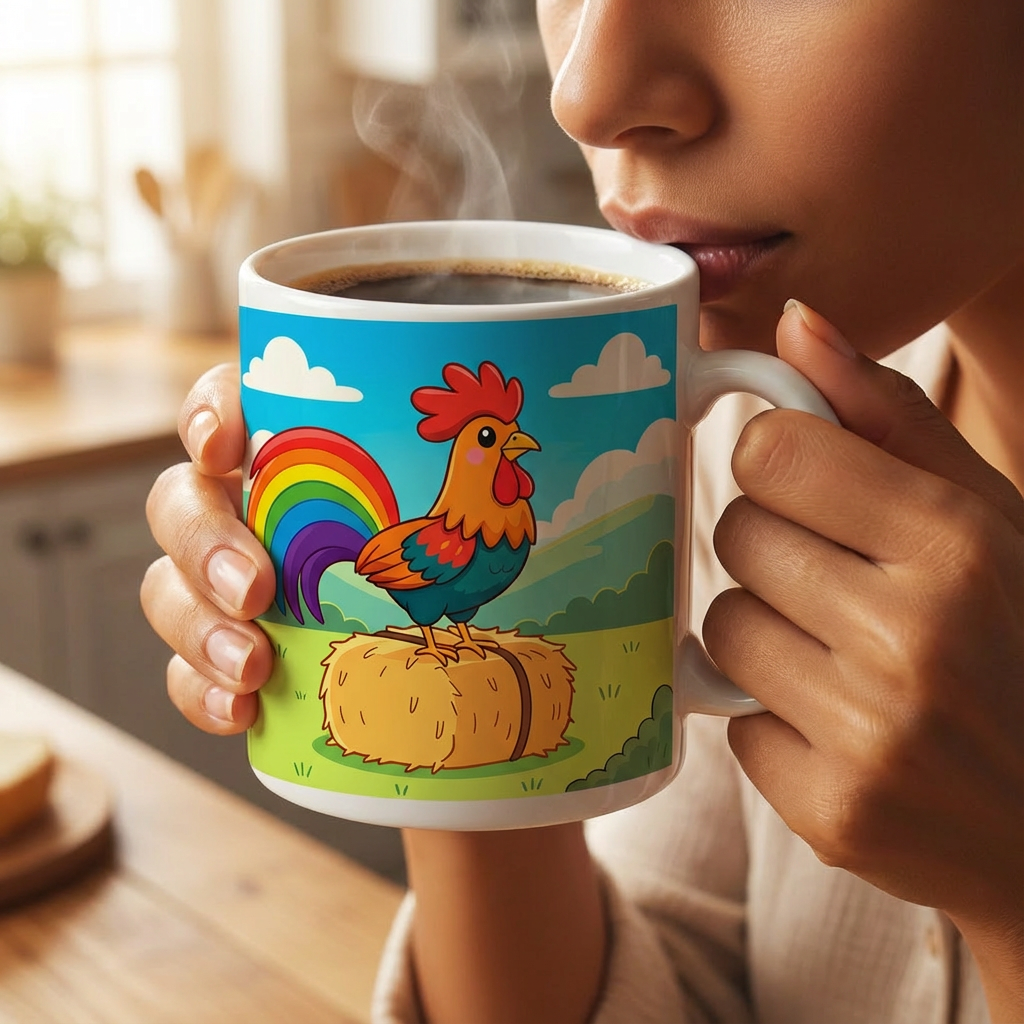 Cana Alba Rainbow Rooster - Image 3