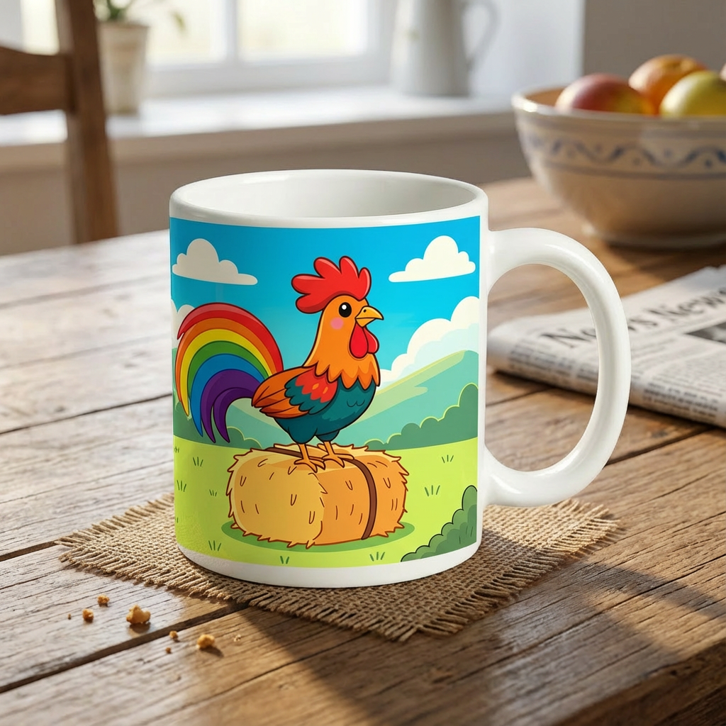 Cana Alba Rainbow Rooster - Image 2