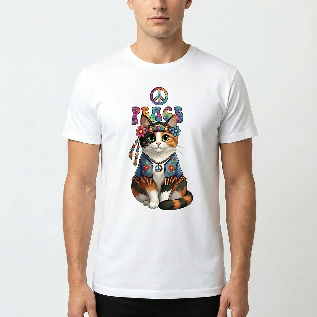 Tricou Unisex Calico Peace - Image 2