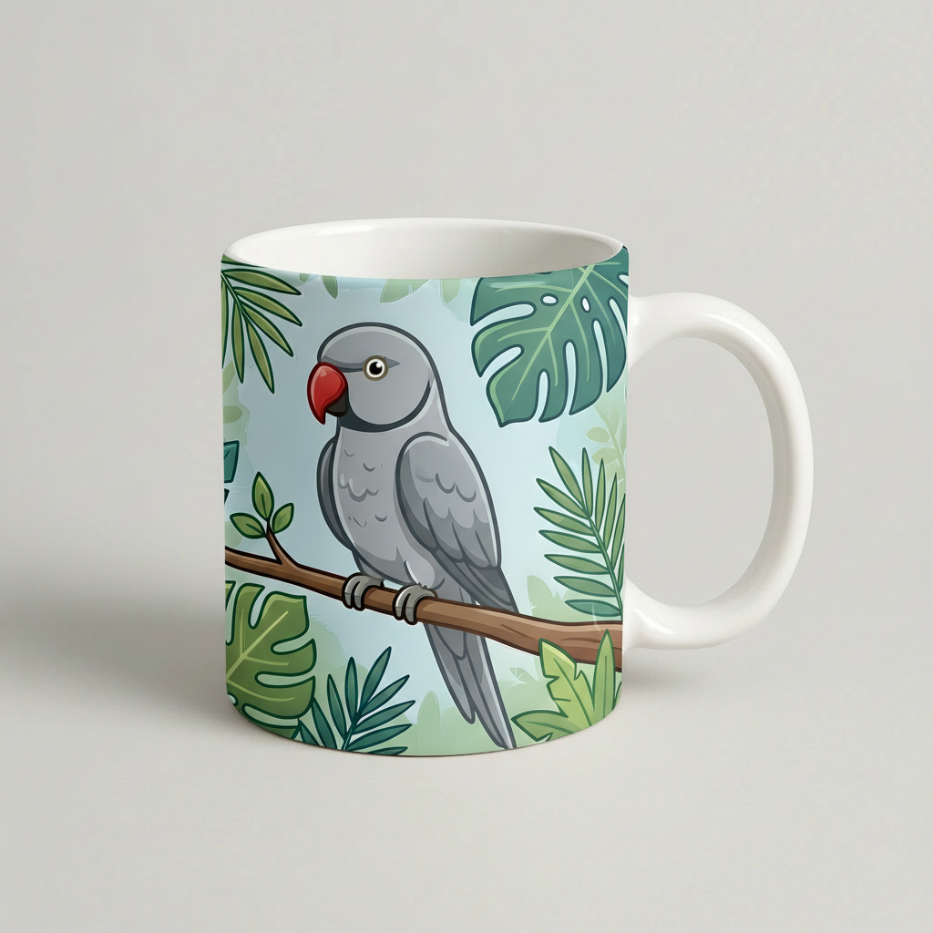 Cana Alba Grey Indian Ringneck