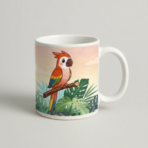 Cana Alba Colored Parrot