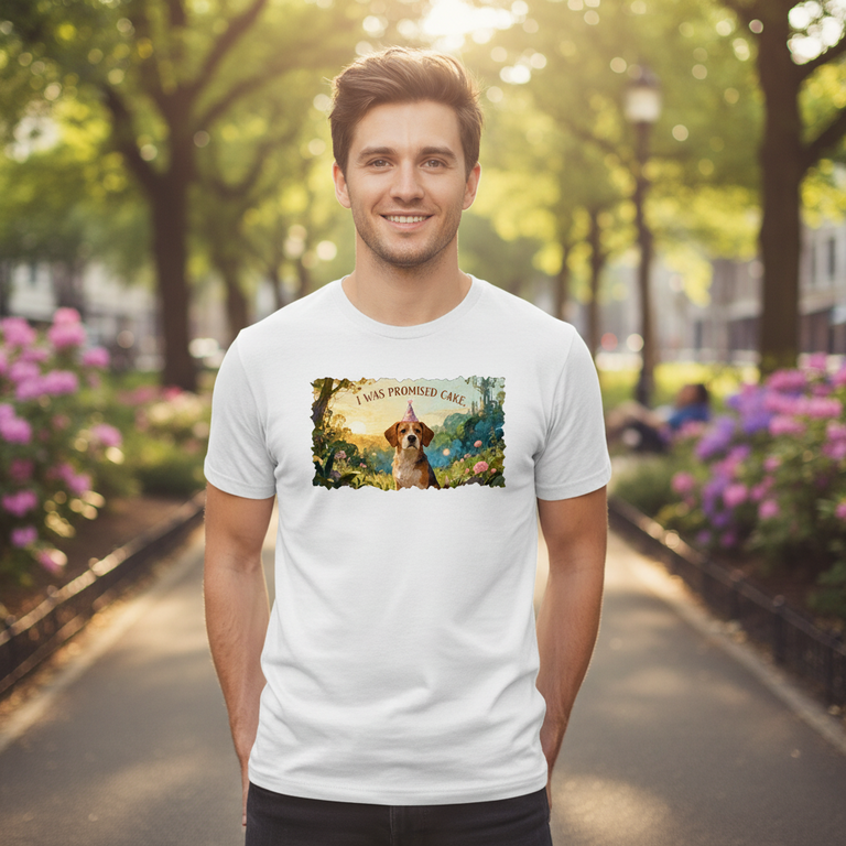 Tricou Unisex i was promised cake - Image 3