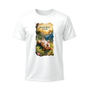 Tricou Unisex Rub my belly or else